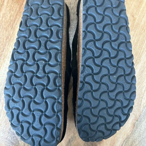 Birkenstock Black Suede Slip-Ons - Picture 3 of 4